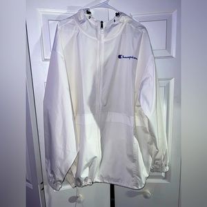 Champion Men's Full Zip Jacket, White - XXL